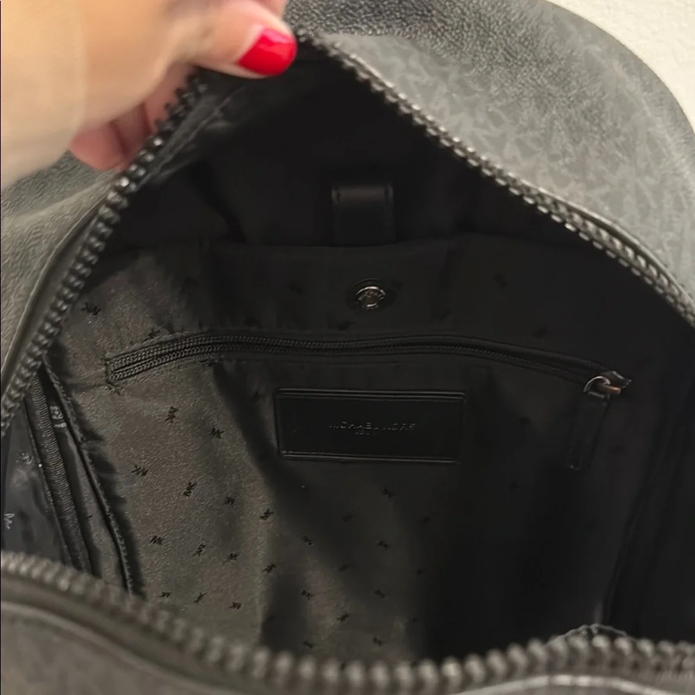 Michael Kors Black Backpack Sleek Minimalist Design - Picture 6 of 6